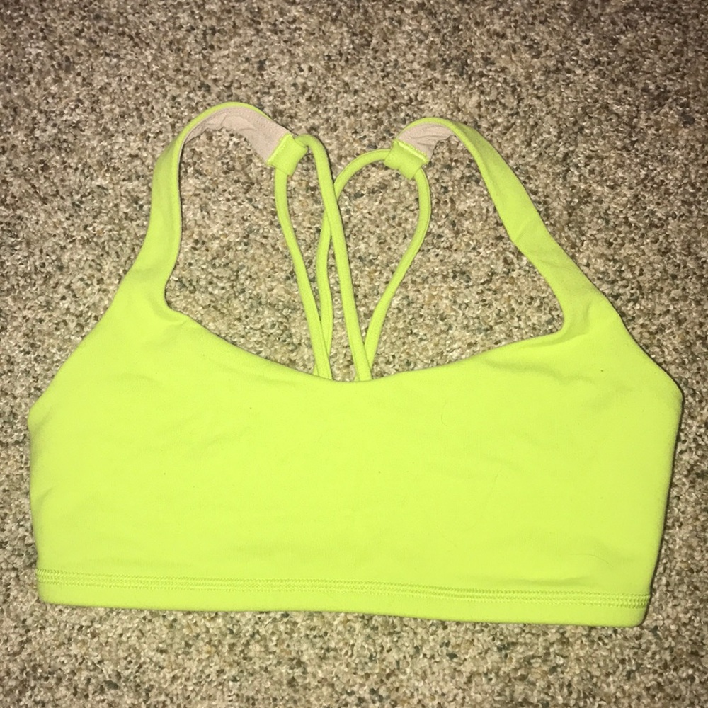 Lime green size 4 Lululemon bra!